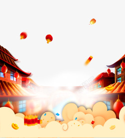 矢量新年好素材喜庆春节背景高清图片