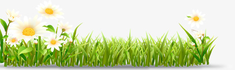 草地绿草花朵装饰元素png免抠素材_新图网 https://ixintu.com 元素 花朵 草地 装饰