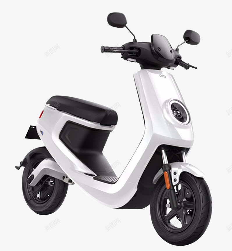 电动车png免抠素材_新图网 https://ixintu.com 时尚 电动车 白色