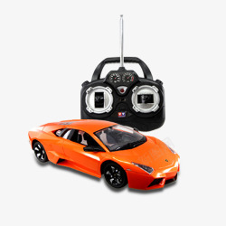 遥控模型车橙色玩具跑车高清图片