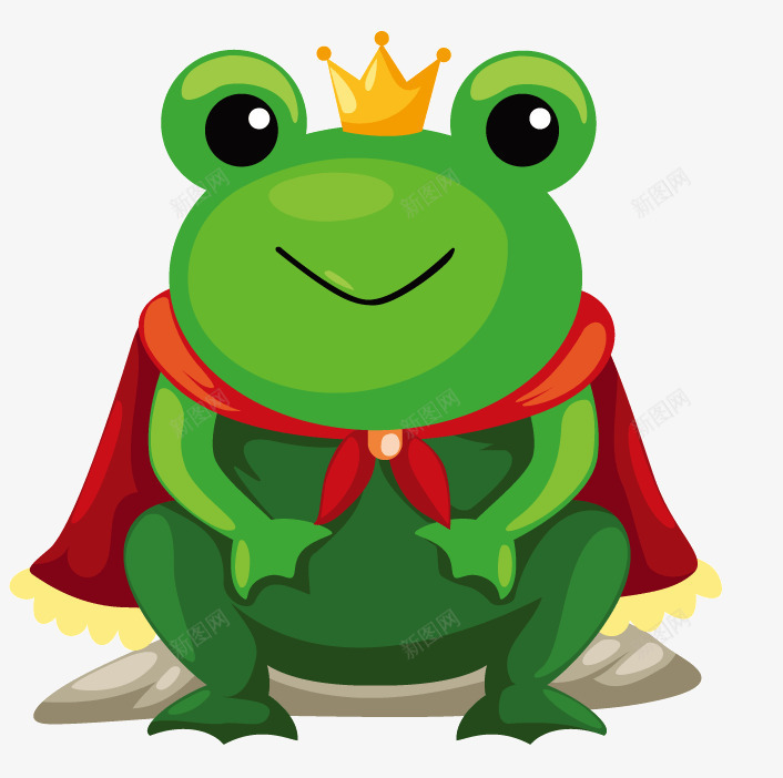 卡通手绘动物png免抠素材_新图网 https://ixintu.com 动物 卡通 手绘 画画动物 青蛙王子