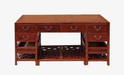 古典家具实木书桌抽屉素材