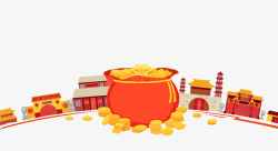 福袋金币素材