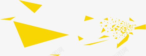 黄色几何三角形国庆png免抠素材_新图网 https://ixintu.com 三角形 几何 国庆 黄色