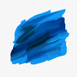 蓝色油漆喷墨素材