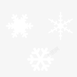 白色雪壁纸冬天雪花元素高清图片