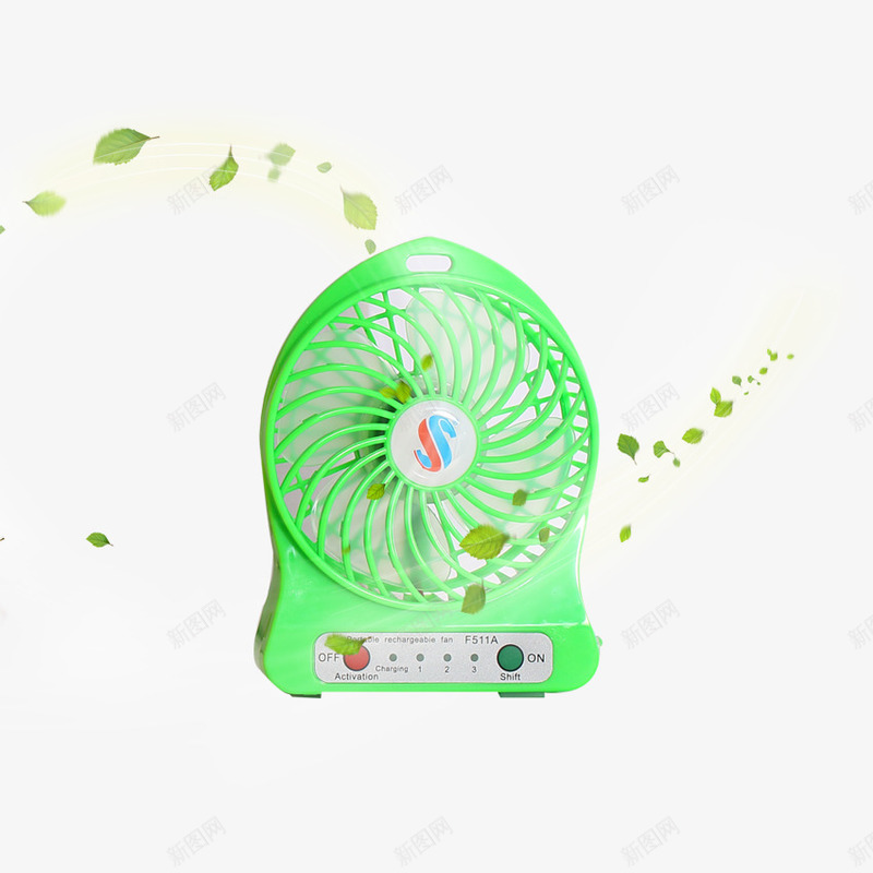 迷你绿色高端风扇png免抠素材_新图网 https://ixintu.com 实用型 小风扇 电器 绿色风扇 迷你型 高端迷你风扇