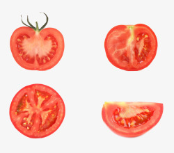 新鲜蔬菜摄影切开的西红柿高清图片