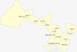 甘肃省地图矢量图素材