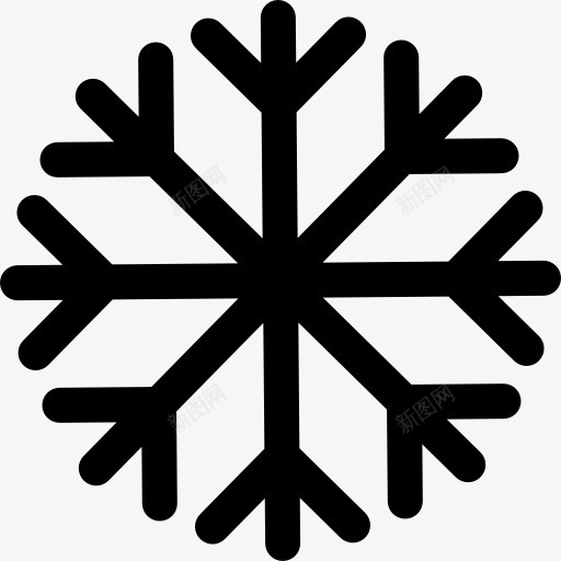 Snowflake图标png_新图网 https://ixintu.com frost 下雪 冬天 天气冷