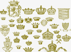欧洲皇室王冠矢量图素材