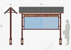 中国风宣传栏素材