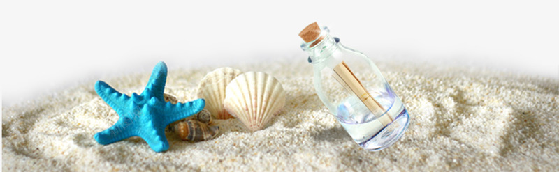 沙子上的海星贝壳旁的漂流瓶png免抠素材_新图网 https://ixintu.com 海星 漂流瓶 许愿 贝壳