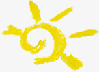 矢量六一儿童节元素黄色卡通手绘太阳六一儿童节高清图片