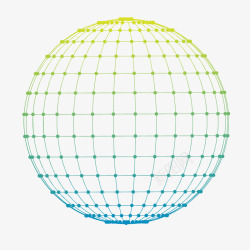 彩色纹理网状地球元素矢量图素材