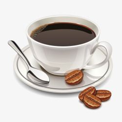咖啡杯咖啡豆喝咖啡素材