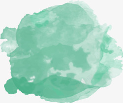绿色彩墨图片绿色水彩墨染图矢量图高清图片