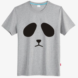 熊猫眼黑眼圈短袖上衣高清图片