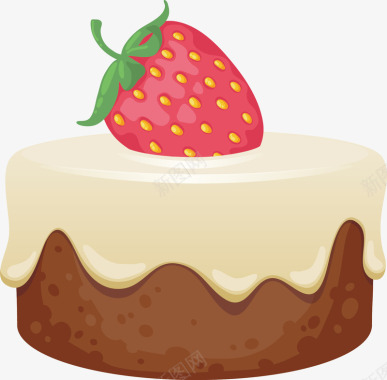 特色凉茶草莓沙河特色蛋糕矢量图图标图标