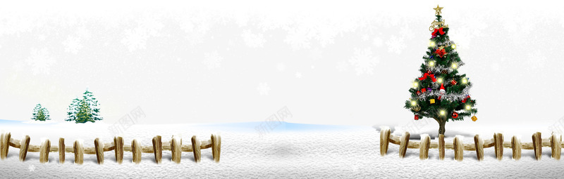 圣诞节白色雪景背景psd免抠素材_新图网 https://ixintu.com 圣诞树 圣诞节 栅栏 背景圣诞节 背景雪景