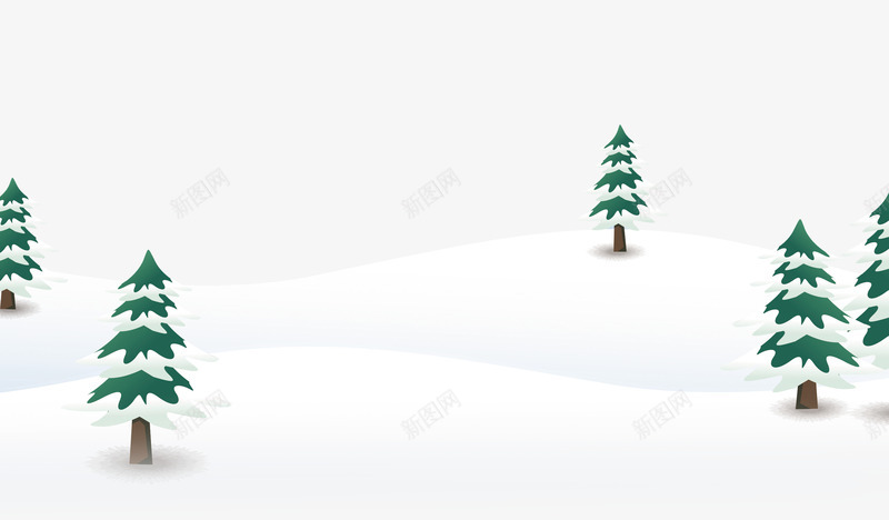 冬季树上的雪png免抠素材_新图网 https://ixintu.com 冬天的标志 冬季下雪 动漫雪景 雪地场景 雪地里的树