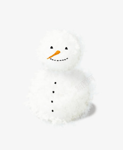 创意萝卜苗冬天下雪堆人高清图片