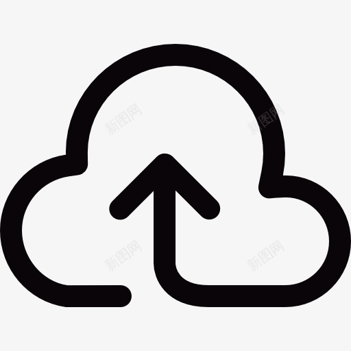 上传到云图标png_新图网 https://ixintu.com 云 云存储 存储设备 接口 数据存储 文件存储