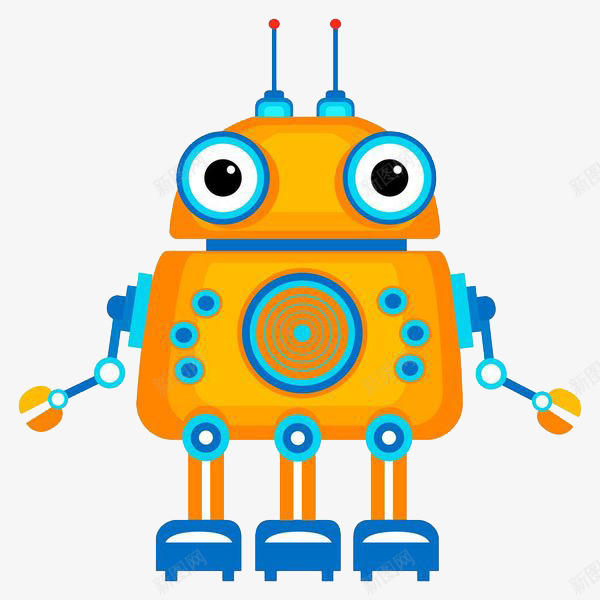 精致的高科技自动化机器人png免抠素材_新图网 https://ixintu.com 人工智能 大眼睛 机器人 科技 精致的高科技自动化机器人PNG下载免费下载 自动化 遥控 黄色