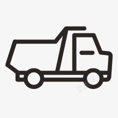 transportation汽车用品车货物垃圾车搬运工自卸图标高清图片