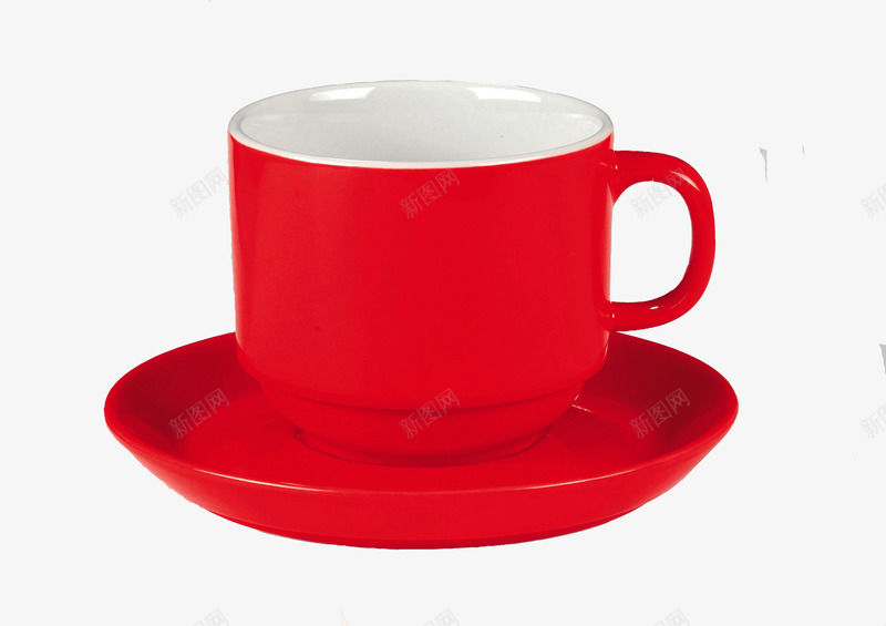 红色咖啡杯png免抠素材_新图网 https://ixintu.com 咖啡杯 杯子 瓷杯子 红色杯子