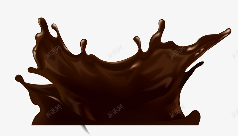 咖啡色巧克力汁png免抠素材_新图网 https://ixintu.com 咖啡色汁液 巧克力汁 甜品 甜食 美味巧克力 装饰图案
