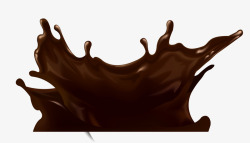 咖啡色巧克力汁素材