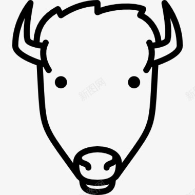 野牛的头图标图标