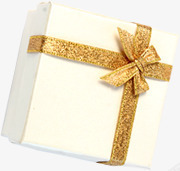 白色礼品盒金色丝带png免抠素材_新图网 https://ixintu.com 丝带 白色 礼品盒 金色