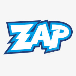 ZAP蓝色恐怖字体素材