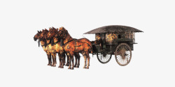 西安旅游古代兵马俑中国风装饰图案高清图片