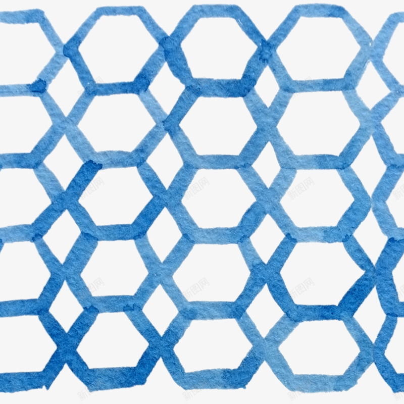 蓝色边框png免抠素材_新图网 https://ixintu.com 地中海风底纹 平铺底纹 水彩底纹 蓝色 蓝色水彩