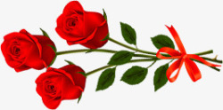 红色玫瑰花束七夕情人节素材