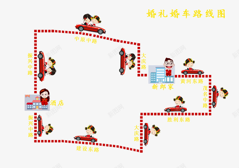 婚庆线路图psd免抠素材_新图网 https://ixintu.com 南京地铁线路图 婚庆 婚庆席位图 婚庆背景图 手绘路线图 深圳地铁线路图 结婚 路线