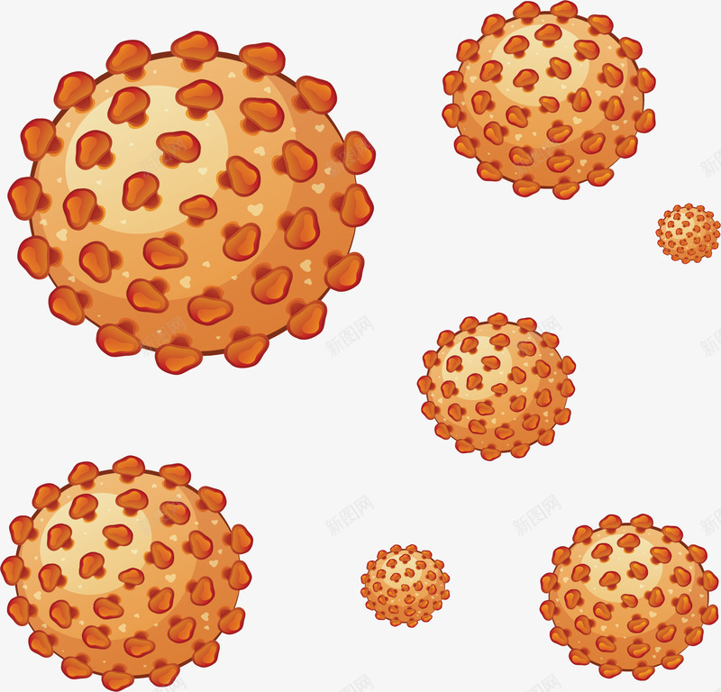 卡通细胞核矢量图ai免抠素材_新图网 https://ixintu.com PNG图 PNG图下载 创意卡通 卡通 卡通插图 插图 癌细胞 细胞 细胞核 矢量图