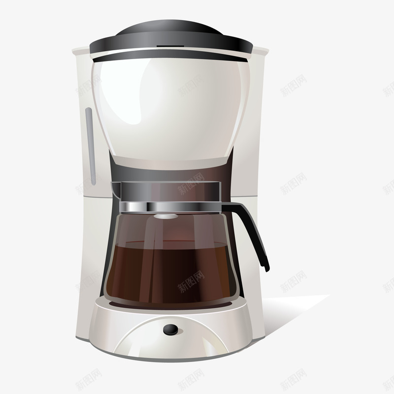 卡通咖啡机矢量图ai免抠素材_新图网 https://ixintu.com 卡通 厨房电器 咖啡机 机器设计 泡咖啡 矢量图