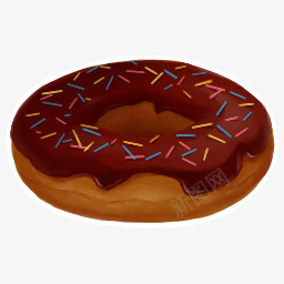 甜甜圈精致甜点图标png_新图网 https://ixintu.com 图标 甜点 甜甜圈 精致