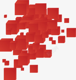 科幻红色空间抽象背景矢量图高清图片