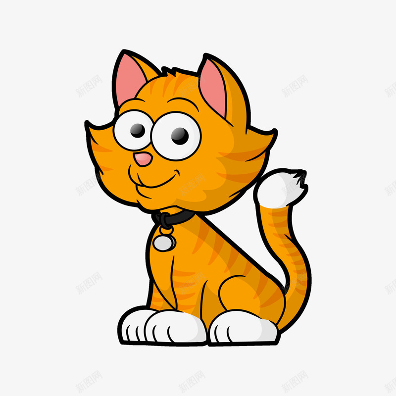黄色的小猫咪png免抠素材_新图网 https://ixintu.com 动物 卡通 小猫 猫咪 生物 黄色