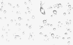 透明的水珠水滴效果素材