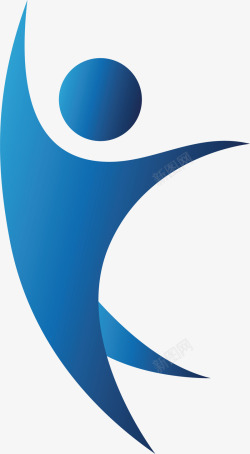 小人户外运动logo图标图标