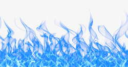 冰冷的水气蓝色火焰高清图片