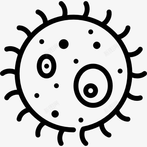 细菌图标png_新图网 https://ixintu.com 保健和医疗 教育 生物 病毒 科学 细菌
