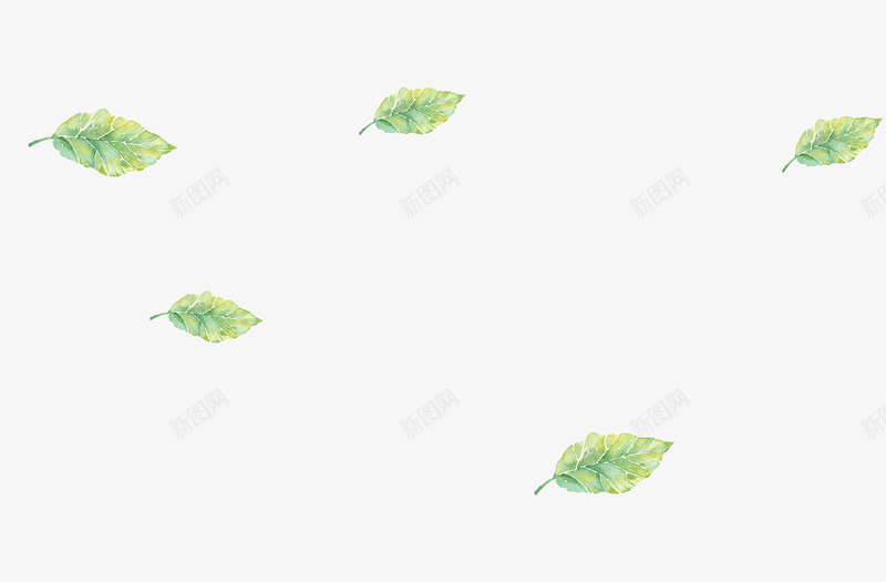 绿色水彩树叶漂浮png免抠素材_新图网 https://ixintu.com 免抠PNG 树叶 水彩 漂浮素材 绿叶 绿色