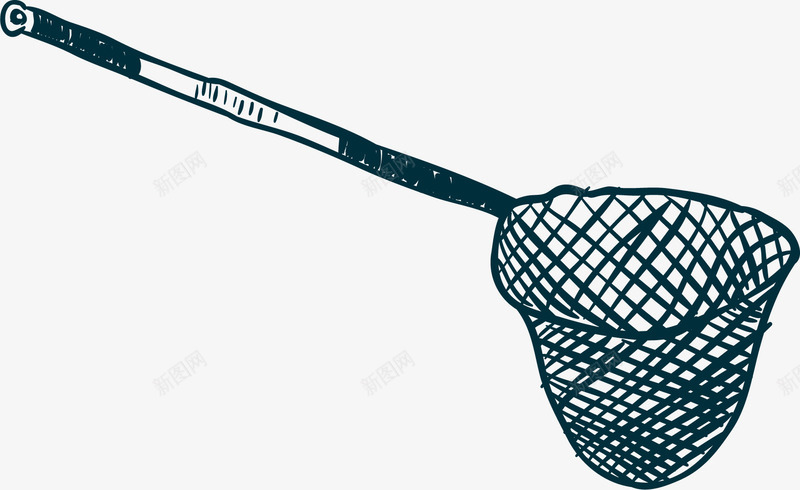 手绘简笔画捕虫网矢量图ai免抠素材_新图网 https://ixintu.com 卡通捕虫网 卡通矢量捕虫网 卡通风格 手绘风格 捕虫网 昆虫捕捉网 矢量捕虫网 矢量图